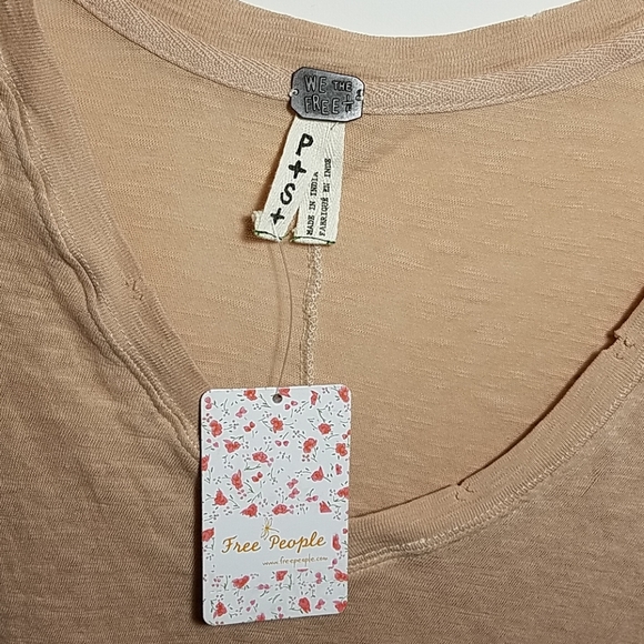 We The Free V-Neck Distressed Tee - Picture 6 of 7